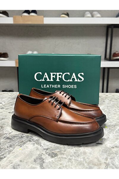 Caffcas Чоловічі черевики з натуральної шкіри Taba Oxford 1445-21