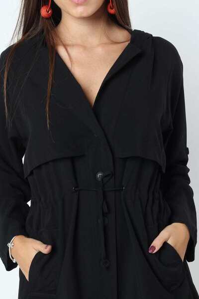 Kitschen Solid Button-Front Jacket