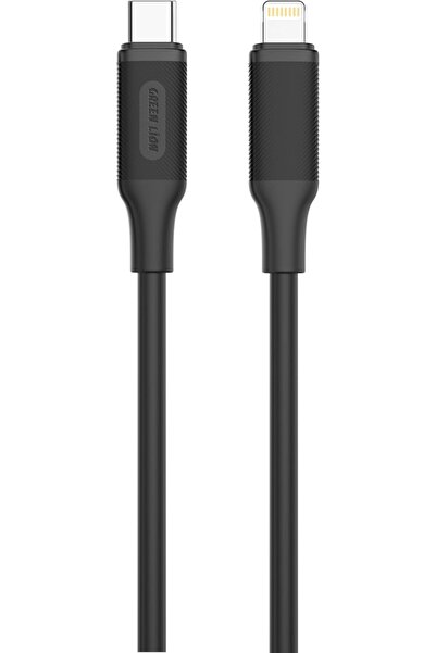 Green Lion كابل USB-C إلى Lightning PVC بطول 1 متر وقوة 27 واط - أسود