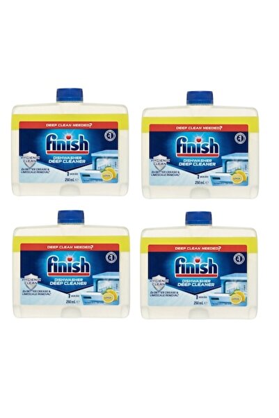 Finish Lemon dishwasher cleaning solution set, 4 x 250 ml