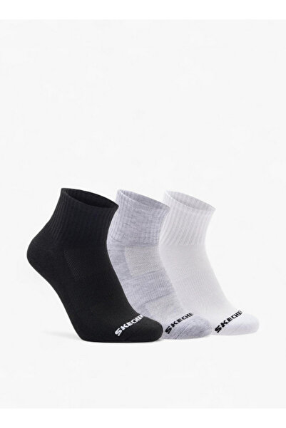 SKECHERS جوارب رياضية رجالية بطول ربع الساق - مجموعة من 3 قطع