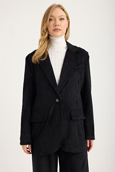 HomeStore Kadife 2 Cep Ceket