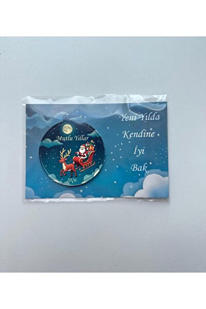 Lazerstüdyo yılbaşı hediyelik pleksi cep aynası