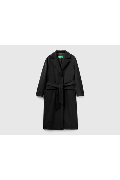 United Colors of Benetton سترة طويلة بحزام