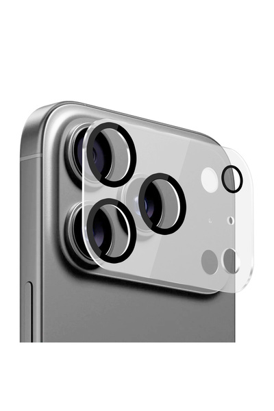 Buff iPhone 17 Pro Max Şeffaf Kamera Lens Koruyucu