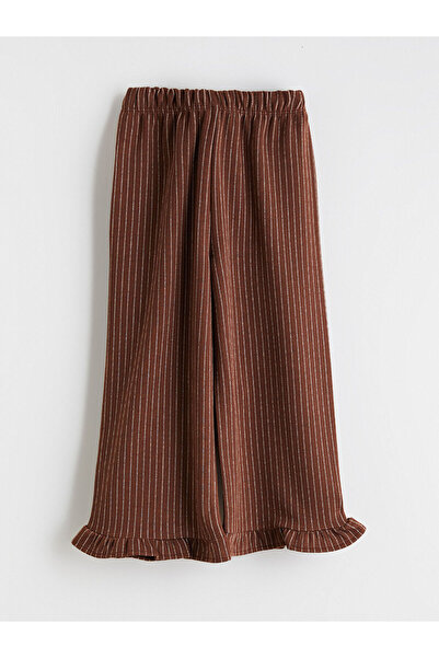 LC Waikiki Vizyon New Season Elastic Waist Striped Girls' Trousers