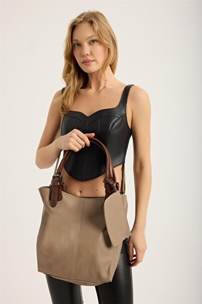 HomeStore Cüzdanlı Parça Dikişli Çanta