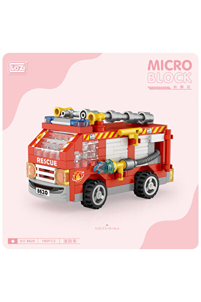 Noone LOZ İtfaiye Micro Blocks Mini Araç Seti, Detaylı Mikro Blok Askeri ve K...