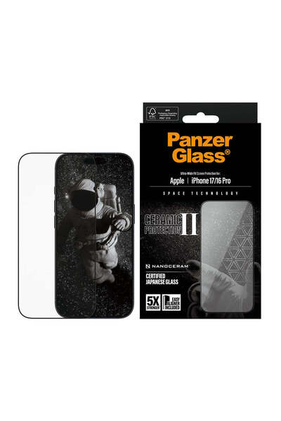 Panzer Glass PanzerGlass® iPhone 17 / iPhone 16 Pro Seramik II Ekran Koruyucu...