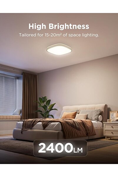 Govee LED Ceiling Light Smart RGBIC 2400LM Square 30cm (Works with Matter, Alexa & Google Assistant)