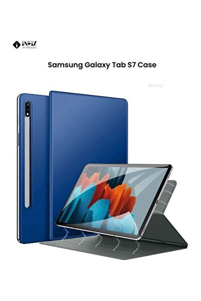 ineix غطاء ذكي مغناطيسي عالي الجودة مع حامل قلم لجهاز Samsung Galaxy Tab S7