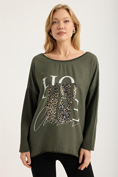 HomeStore Блузка з блискітками «Леопард» *Hope*