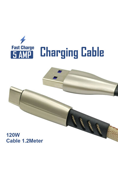 cheshide DO1 Type-C USB Fast Charging Cable 120W 5A Heavy Duty Braided 1.2M Data Line