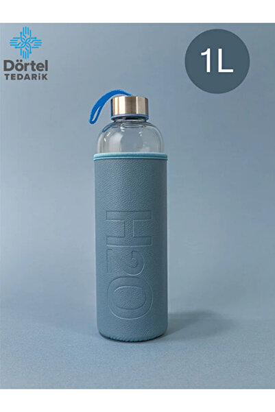 Tohana H2O Deri Kılıflı Cam Matara 1000 ml