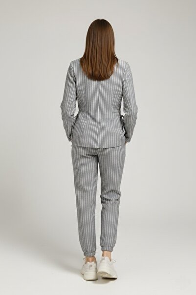 Womela Cut Out Ceket Pantolon Takım