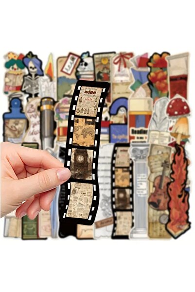OBRO Set of 30 Vintage Bookmarks – Retro Cardstock Reading Markers for Book Lovers, 15×4 cm