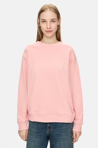 UCLA Sunniva Pink Crew Neck Embroidered Loose Fit Women's Sweatshirt
