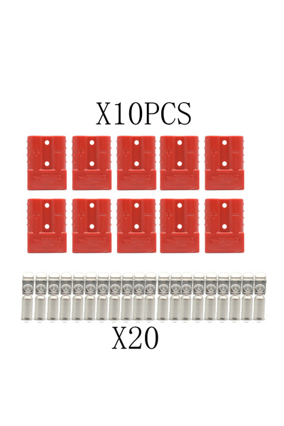 Choice5 10PCS RED 6PCS/10PCS 50A Quick Plug Battery Charging Connector Style ...