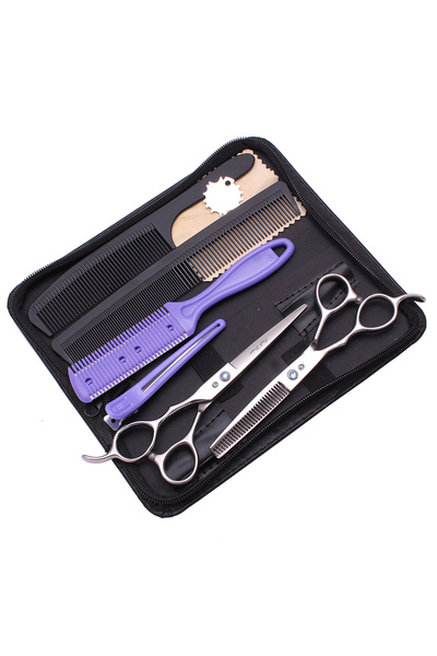 Choice4 Z8000-Lan-K-A-6Y Left Hand Hairdressing Scissors Purple Dragon 6'' Ba...