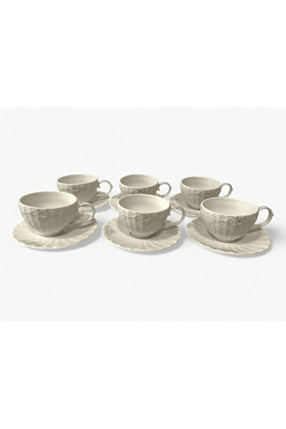 Malooki Set de 6 cești de cafea din porțelan, model elegant, - Luxury Collection