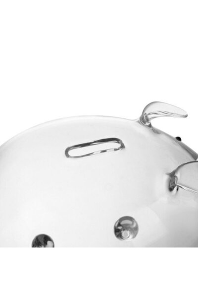 zola Glass piggy bank, transparent, 12.5 x 18.5 x 12 cm