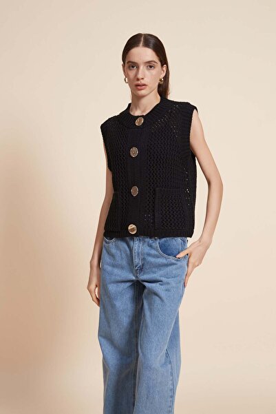 Yola سترة محبوكة بدون أكمام