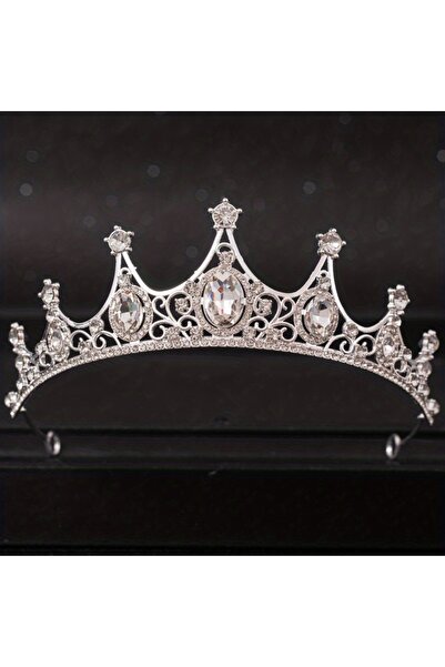 Choice تيجان و تيجان من الكريستال الباروكي الفضي مع أحجار الراين و تاج تاج لحفلات الزفاف للنساء و العروس