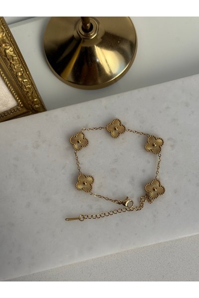 HOUSEKİ Unisex Pearlescent Clover Bracelet