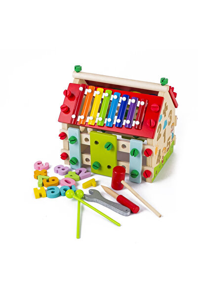 Krista Casă multifuncțională din lemn 6 în 1 culoare