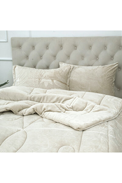 sadir Linda Luxury Velvet Winter Duvet Set, Single and a Half, 4 Pieces