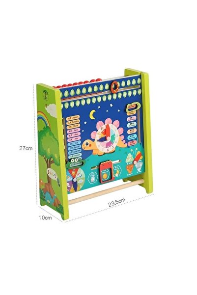 Picodino Montessori Counting and Calendar in ROMANIAN LANGUAGE, Wooden 2 in 1 – Multifunctional Educational Game