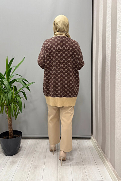 Ghisa Cardigan Black-Camel 26Kobhrk3083