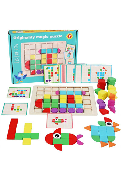 Krista Puzzle mozaic cu piese 3D, 4 niveluri de dificultate, 120 de piese, Lo...