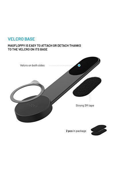FIXED Βάση αυτοκινήτου MagSafe Floppy με μαγνητική λαβή και εύκαμπτο βραχίονα, μαύρο