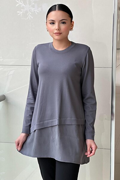 MISS DALIDA Missdalida Hem Cupro Asymmetric Cut Mercerized Tunic