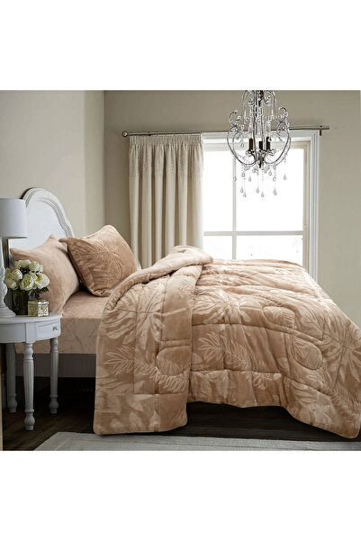 sadir Linda Luxury Velvet Winter Duvet Set, Single and a Half, 4 Pieces