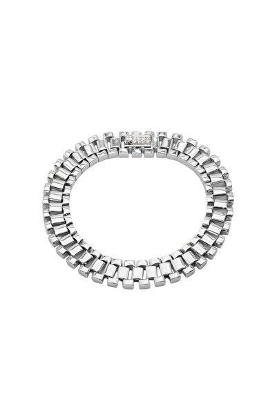 Bijuteria SORELLY Ceas cubanez cu brățară din argint și pietre de zirconiu