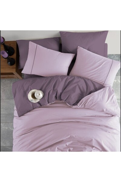 Bahar Tekstil Lenjerie de pat bumbac 100% ranforce, Bahar Home, Manila Lila/Mov