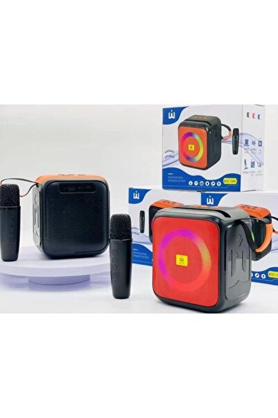 WUF مكبر صوت كاريوكي محمول بتقنية البلوتوث بدقة 106 كيلو هرتز مع ميكروفونات ل...