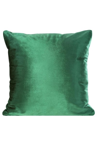 Eurofirany Față de pernă din catifea, Samanta, verde, 40 x 40 cm