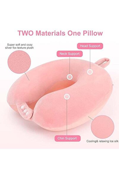 COOYA Travel Neck Pillow, Best Memory Foam Airplane Pillow for Head Support