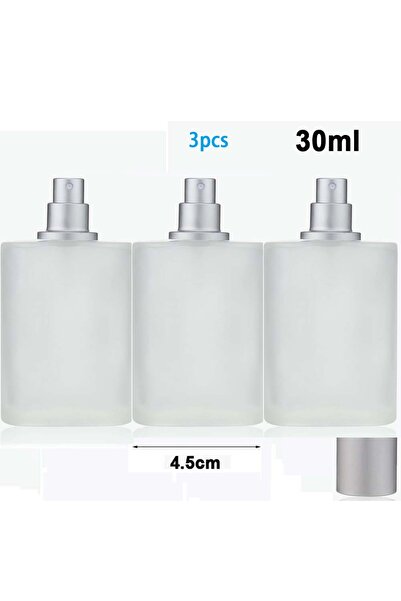 Choice 107-30mlX3 50ml/30ml/ زجاجة عطر زجاجية مصقولة بالرمل ذات غطاء لولبي وز...