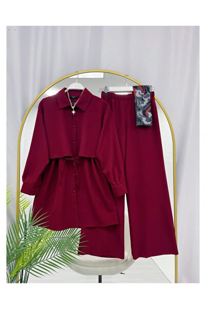 YEDİLALE Windshield with Belt at the Waist Double Set