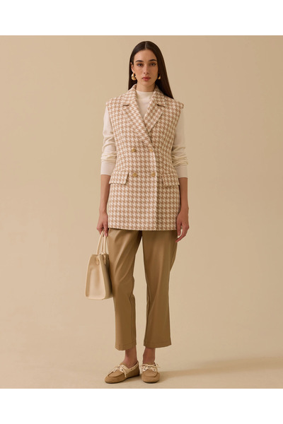 SCL Desenli Kruvaze Yelek