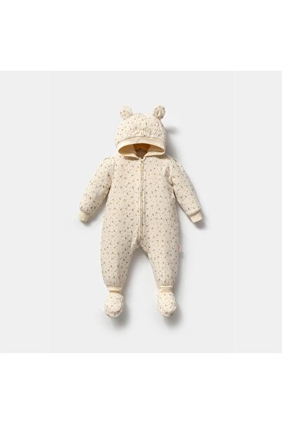 Tiffany بذلة من الموسلين على شكل زهرة من الصوف للفتيات الصغيرات كريم 39040