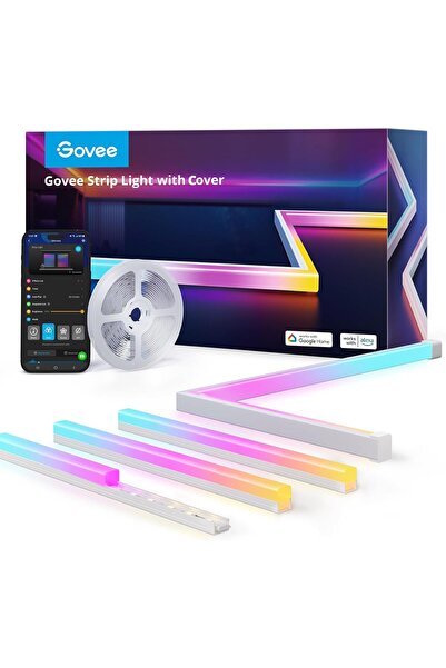 Govee RGBIC LED Strip Lights 5M with Covers, Smart LED Lights Work with Alexa and Google Assistant