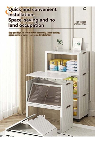 X SPRING 3-Collapsible Storage Bins, Multi-Purpose Folding Storage Containers for Home and Office