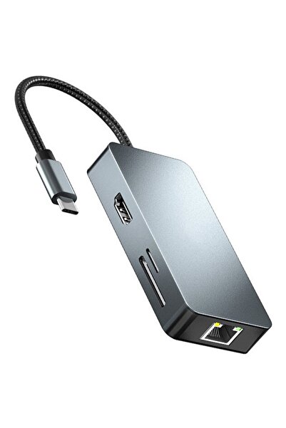MSB Docking Station BYL-2402, 7 in 1 Type-C to HDMI (4K60Hz), 2*USB3.2, SD/TF3.0, PD100W, RJ45