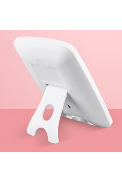 zola Καθρέφτης μακιγιάζ, ενσωματωμένο LED, 3 λειτουργίες χρώματος και έντασης, USB-C, 12,5x17,5 cm, λευκό