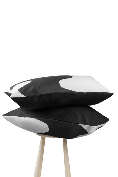 Cozy Home Mono Double-Sided Pillowcase Flow Black 50X70